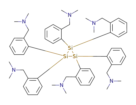Molecular Structure of 143504-44-3 (hexakis[2-(dimethylaminomethyl)phenyl]cyclotrisilane)