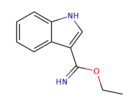 Molecular Structure of 19747-79-6 (1H-INDOLE-3-CARBOXIMIDIC ACID ETHYL ESTER)