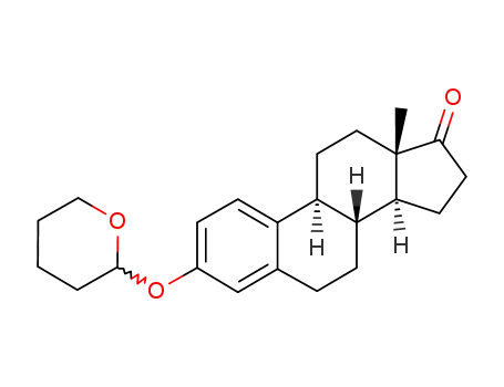 Molecular Structure of 7103-48-2 (3-tetrahydropyranyloxy-1,3,5<sup>(10)</sup>-estratrien-17-one)