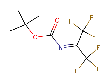Molecular Structure of 52786-55-7 (TERT-BUTYL (2,2,2-TRIFLUORO-1-TRIFLUOROMETHYL-ETHYLIDENE)-CARBAMATE)