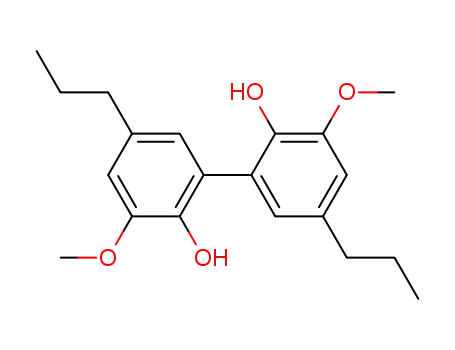 Molecular Structure of 13991-42-9 ([1,1'-Biphenyl]-2,2'-diol,3,3'-dimethoxy-5,5'-dipropyl-)