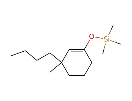 Molecular Structure of 69849-72-5 (Silane, [(3-butyl-3-methyl-1-cyclohexen-1-yl)oxy]trimethyl-)