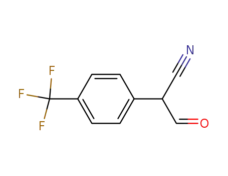 Molecular Structure of 75175-25-6 (Benzeneacetonitrile, a-formyl-4-(trifluoromethyl)-)