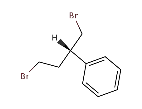 Molecular Structure of 61548-78-5 (Benzene, [3-bromo-1-(bromomethyl)propyl]-, (S)-)