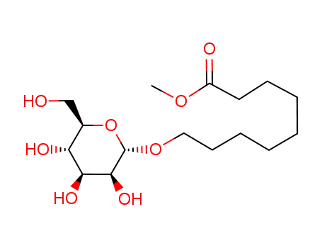 Molecular Structure of 77666-97-8 (Nonanoic acid, 9-(.alpha.-D-mannopyranosyloxy)-, methyl ester)