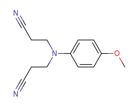 Molecular Structure of 140636-28-8 (Propanenitrile, 3,3'-[(4-methoxyphenyl)imino]bis-)