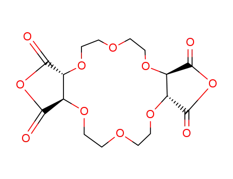 Molecular Structure of 76777-45-2 (dianhydride [18]-crown-6-R,R-tartaric acid)