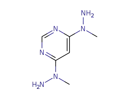Molecular Structure of 618428-20-9 (4,6-bis(1-methylhydrazino)pyrimidine)
