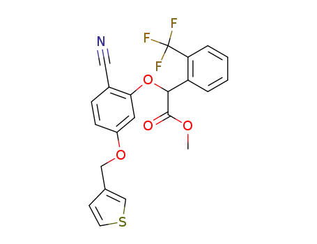 methyl (RS)-[2-cyano-5-(thien-3-ylmethoxy)phenoxy]-(2-trifluoromethylphenyl)acetate