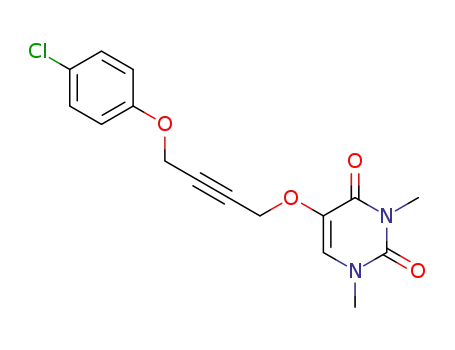 5-[4-(4-Chloro-phenoxy)-but-2-ynyloxy]-1,3-dimethyl-1H-pyrimidine-2,4-dione