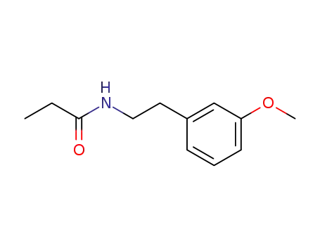 Molecular Structure of 112649-80-6 (Propanamide, N-[2-(3-methoxyphenyl)ethyl]-)