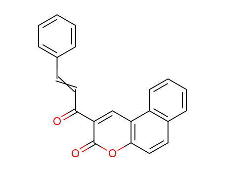 Molecular Structure of 107096-87-7 (3H-Naphtho[2,1-b]pyran-3-one, 2-(1-oxo-3-phenyl-2-propenyl)-)