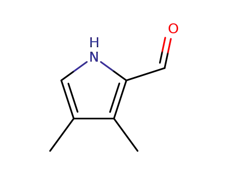 Molecular Structure of 19713-89-4 (3,4-Dimethyl-1H-pyrrole-2-carboxaldehyde)