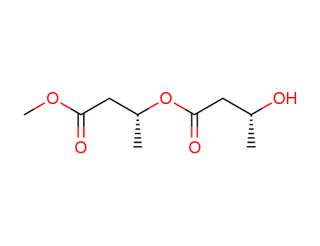 Molecular Structure of 195453-29-3 (Butanoic acid, 3-hydroxy-, (1R)-3-methoxy-1-methyl-3-oxopropyl ester,
(3R)-)