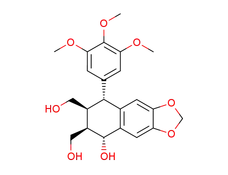 Molecular Structure of 3811-15-2 (Picropodophyllol)