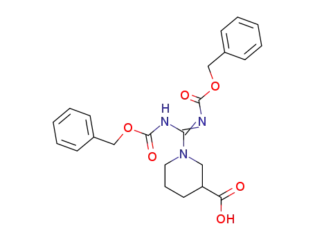 1-(benzyloxycarbonylamino(benzyloxycarbonylimino)methyl)piperidine-3-carboxylic acid