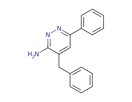3-Pyridazinamine, 6-phenyl-4-(phenylmethyl)-