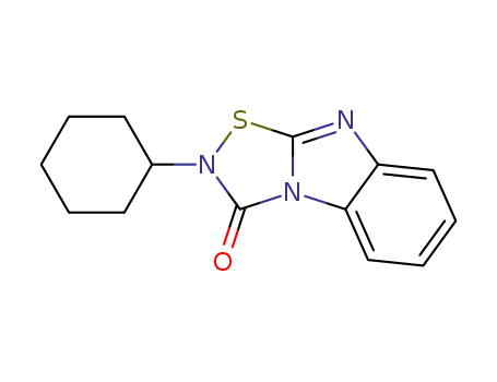 Molecular Structure of 87504-17-4 (2-cyclohexylbenzimidazo<1,2-d><1,2,4>thiadiazol-3(2H)-one)