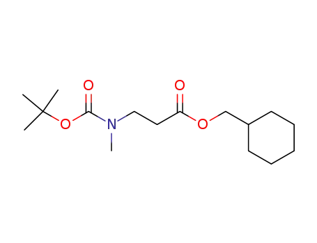 Molecular Structure of 654651-68-0 (Boc-MeβAla-OCH2cHex)
