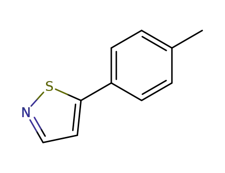 Molecular Structure of 49602-75-7 (5-(4-METHYLPHENYL) ISOTHIAZOLE)