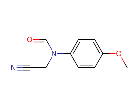 Molecular Structure of 199278-03-0 (Formamide, N-(cyanomethyl)-N-(4-methoxyphenyl)-)
