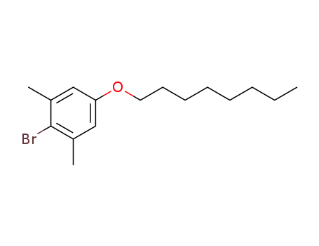 Molecular Structure of 154591-09-0 (Benzene, 2-bromo-1,3-dimethyl-5-(octyloxy)-)