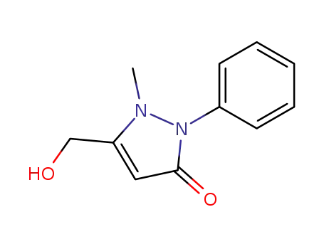 Molecular Structure of 18125-49-0 (3-hydroxymethylantipyrine)