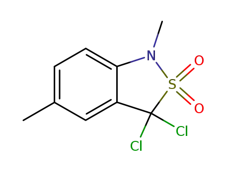 2,1-Benzisothiazole, 3,3-dichloro-1,3-dihydro-1,5-dimethyl-, 2,2-dioxide
