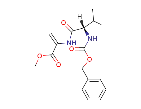 Molecular Structure of 62076-58-8 (Alanine, 2,3-didehydro-N-[N-[(phenylmethoxy)carbonyl]-L-valyl]-, methyl
ester)