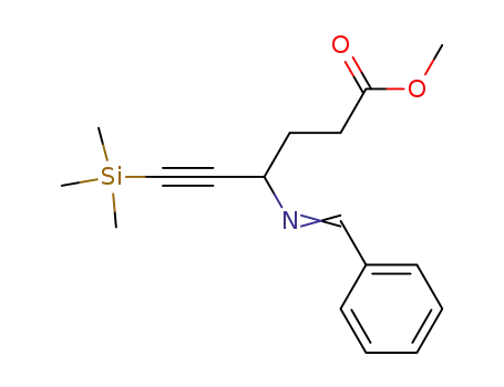 Methyl 6-(trimethylsilyl)-4-(benzylideneamino)-5-hexynoate