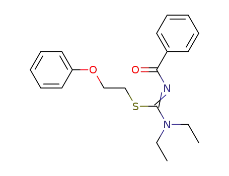 Molecular Structure of 79564-18-4 (3-Benzoyl-1,1-diethyl-2-(2-phenoxy-ethyl)-isothiourea)