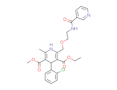 4-(2-chlorophenyl)-3-(ethoxycarbonyl)-5-(methoxycarbonyl)-6-methyl-2-<<2-<N-(3-pyridylcarbonyl)amino>ethoxy>methyl>-1,4-dihydropyridine