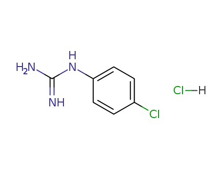 Molecular Structure of 14279-91-5 (4-CHLOROPHENYLGUANIDINE HYDROCHLORIDE)