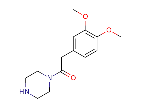 Molecular Structure of 139329-73-0 (Piperazine, 1-[(3,4-dimethoxyphenyl)acetyl]-)