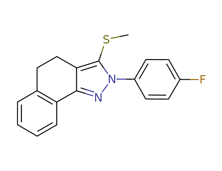 2-(4-FLUOROPHENYL)-3-METHYLTHIO-4,5-DIHYDRO-2H-BENZO[G]INDAZOLE