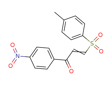 Molecular Structure of 59096-71-8 (2-Propen-1-one, 3-[(4-methylphenyl)sulfonyl]-1-(4-nitrophenyl)-)