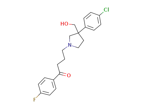 1-Butanone,
4-[3-(4-chlorophenyl)-3-(hydroxymethyl)-1-pyrrolidinyl]-1-(4-fluorophenyl)
-