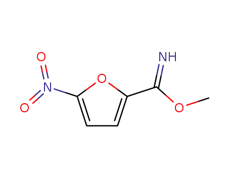Molecular Structure of 6001-23-6 (2-Furancarboximidic acid, 5-nitro-, methyl ester)