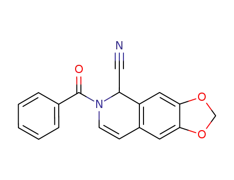 1,3-Dioxolo[4,5-g]isoquinoline-5-carbonitrile, 6-benzoyl-5,6-dihydro-
