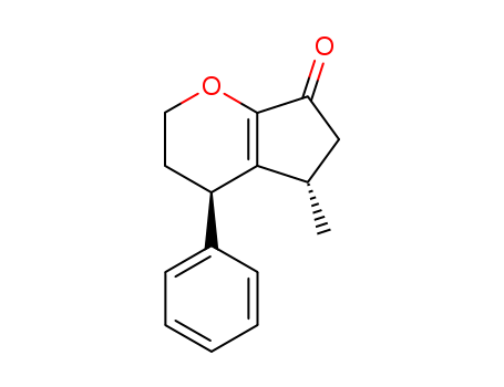 Cyclopenta[b]pyran-7(2H)-one, 3,4,5,6-tetrahydro-5-methyl-4-phenyl-, (4R,5R)-rel- (9CI)