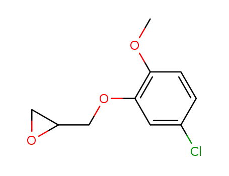 Molecular Structure of 721453-55-0 ((+/-)-2-(5-chloro-2-methoxyphenyloxymethyl)oxirane)