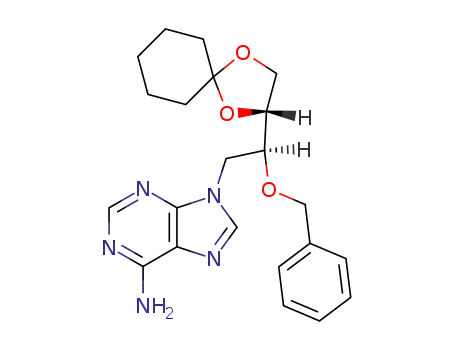 9-[(2'S,3'R)-2'-O-benzyl-3',4'-O-cyclohexylidene-2',3',4'-trihydroxybutyl]adenine