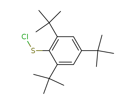 Molecular Structure of 111183-89-2 (Benzenesulfenyl chloride, 2,4,6-tris(1,1-dimethylethyl)-)