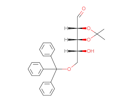 Molecular Structure of 55726-19-7 (5-O-Trityl-2,3-O-isopropylidene-D-ribofuranose)