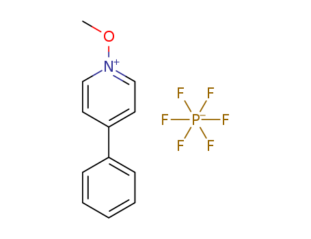 Molecular Structure of 140379-76-6 (Pyridinium, 1-methoxy-4-phenyl-, hexafluorophosphate(1-))