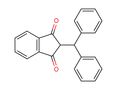 Molecular Structure of 1821-21-2 (1H-Indene-1,3(2H)-dione, 2-(diphenylmethyl)-)