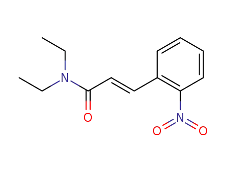 Molecular Structure of 440640-37-9 ((E)-N,N-diethyl-3-(2-nitrophenyl)acrylamide)