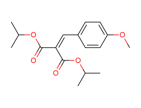 Molecular Structure of 188773-91-3 (Propanedioic acid, [(4-methoxyphenyl)methylene]-, bis(1-methylethyl)
ester)