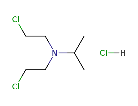 Molecular Structure of 24426-36-6 (N,N-bis(2-chloroethyl)propan-2-aminium chloride)