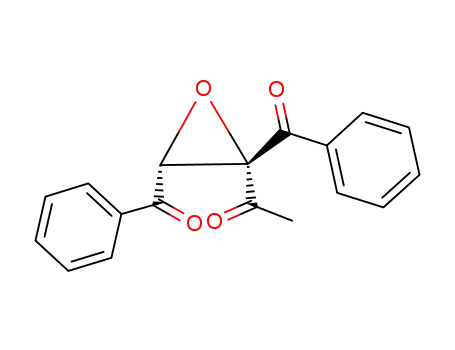 Molecular Structure of 90043-60-0 (Ethanone, 1-(2,3-dibenzoyloxiranyl)-, trans-)